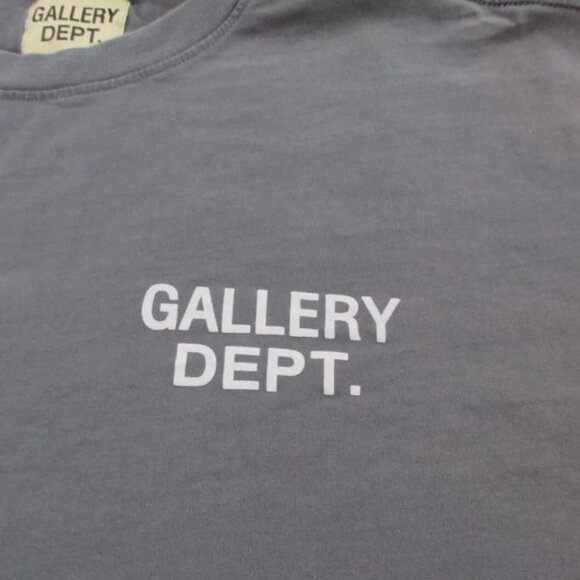 Gallery Dept Shirt Mens XL Gray Hollywood California Crewneck Spell Out Faded - Picture 3 of 9